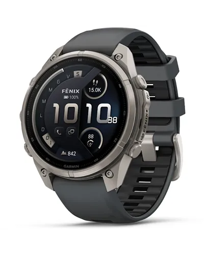 Garmin Fenix 9 Pro AMOLED inReach Cassa 47mm Orologio GPS Cardio Integrato, Titanio/Graphite Black