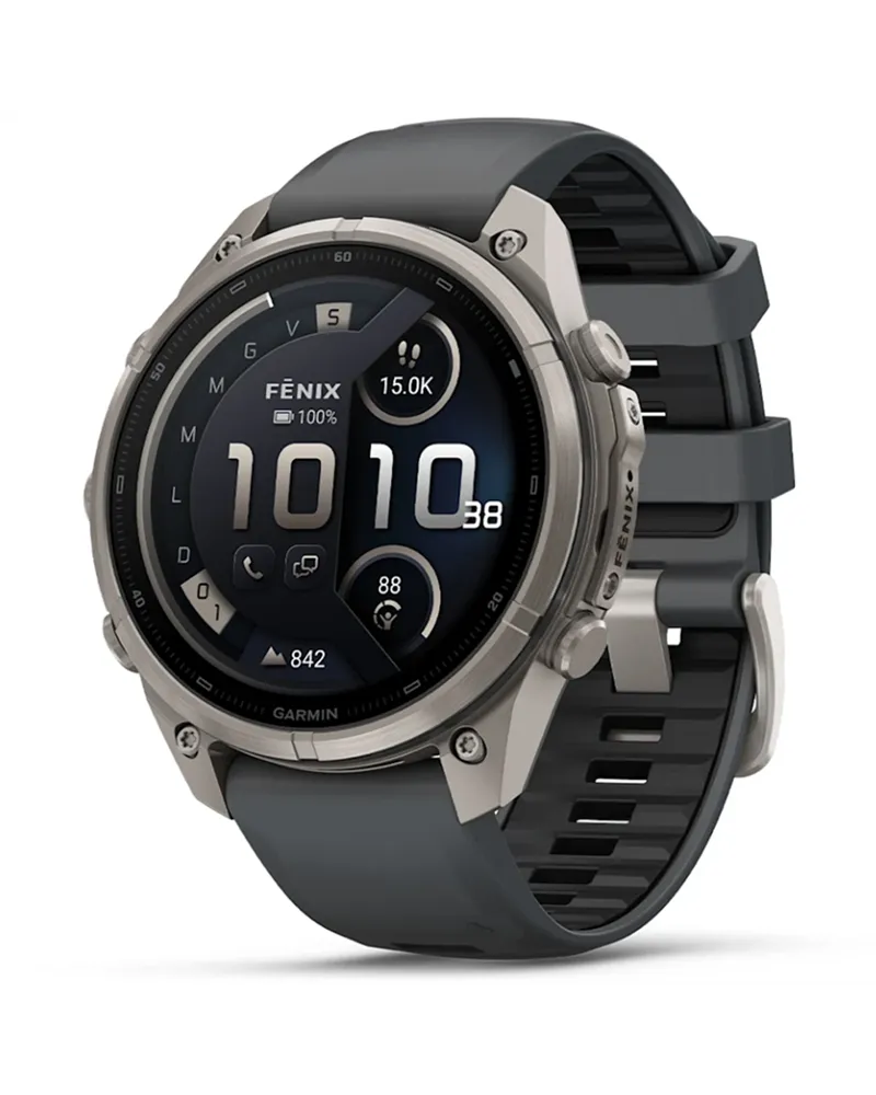 Garmin Fenix 9 Pro AMOLED inReach Case 47mm GPS Watch Wrist-Based HR, Titanium/Graphite Black