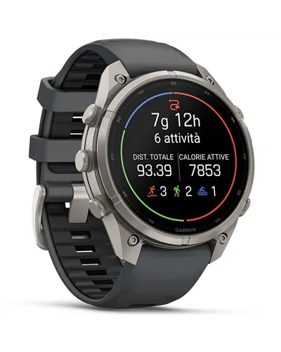 Garmin Fenix 9 Pro AMOLED inReach Case 47mm GPS Watch Wrist-Based HR, Titanium/Graphite Black