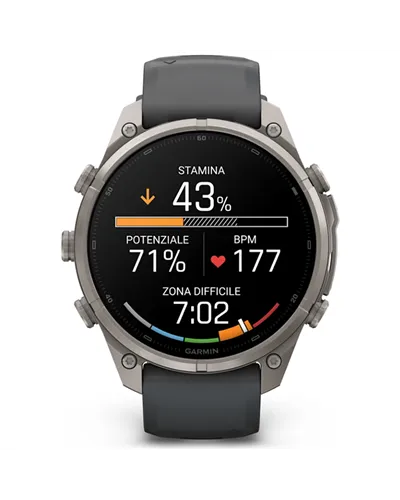 Garmin Fenix 9 Pro AMOLED inReach Case 47mm GPS Watch Wrist-Based HR, Titanium/Graphite Black