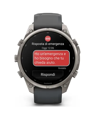 Garmin Fenix 9 Pro AMOLED inReach Case 47mm GPS Watch Wrist-Based HR, Titanium/Graphite Black