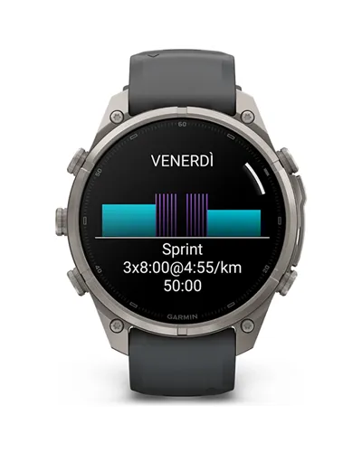 Garmin Fenix 9 Pro AMOLED inReach Cassa 47mm Orologio GPS Cardio Integrato, Titanio/Graphite Black