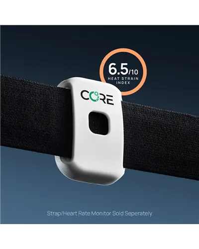 Core 2 Sensore Termico Bluetooth ANT+ Compatibile con Garmin/Wahoo/Suunto ed altri, Bianco
