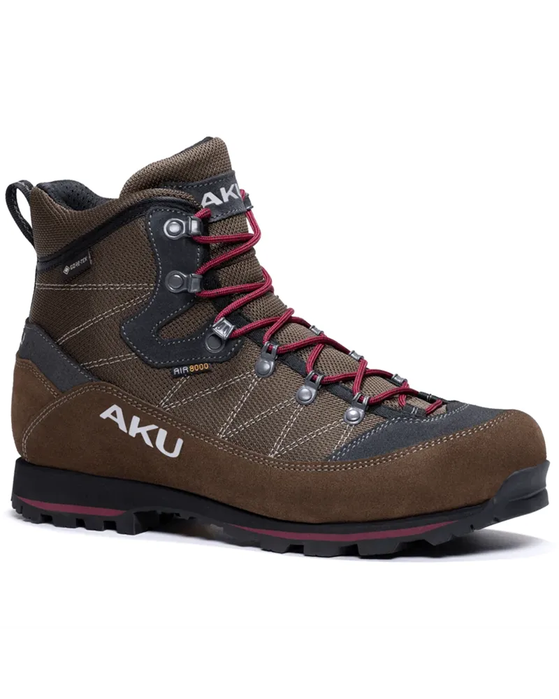 Aku Trekker Lite III Wide GTX Gore-Tex Scarponi Uomo, Marrone/Bordeaux