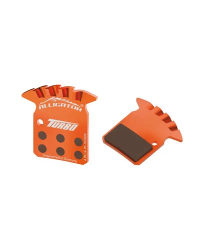 Alligator Coppia Pastiglie Alligator Turbo con Molle, Compatibili Avid Sram