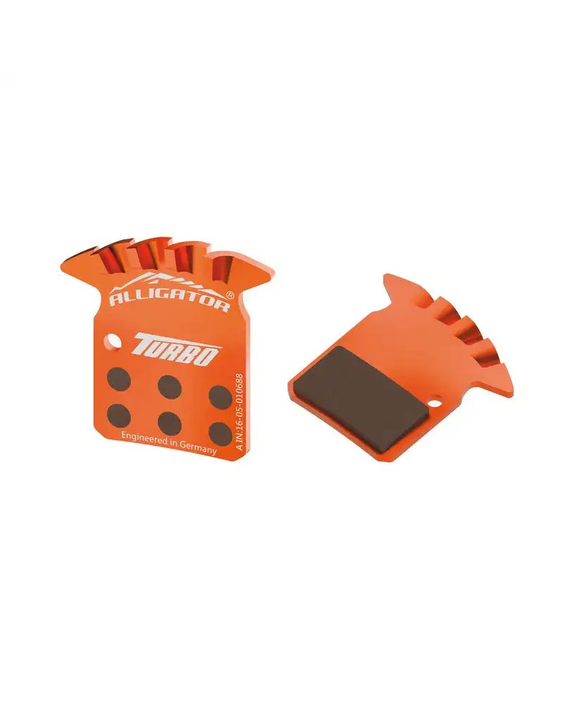Alligator Coppia Pastiglie Alligator Turbo con Molle, Compatibili Avid Sram