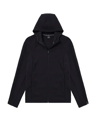 Colmar Men's Hooded Rib-Knit Ski Sweatshirt, Black