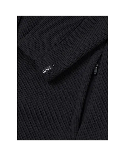 Colmar Men's Hooded Rib-Knit Ski Sweatshirt, Black