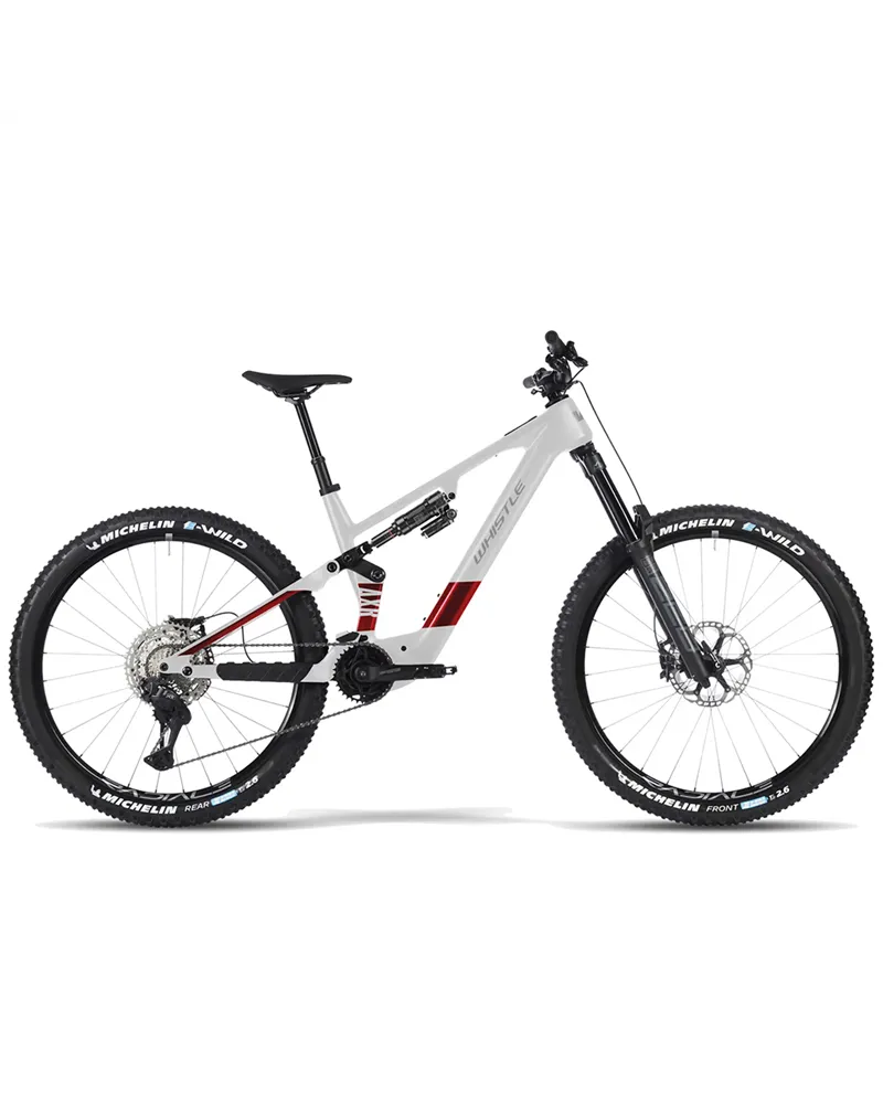 Atala Whistle e-MTB AXR C8.7 Shimano Deore XT 12v Avinox M2S 800Wh, Bianco/Rosso