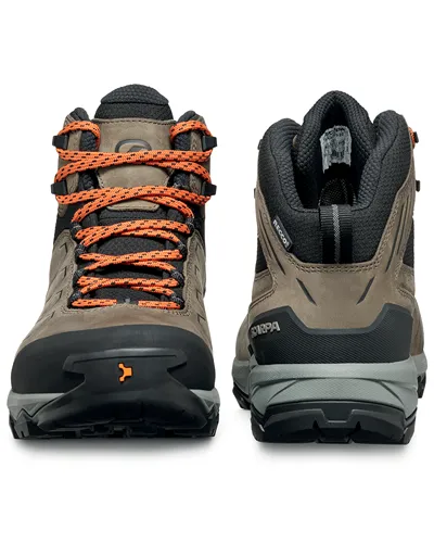 Scarpa Moraine Mid Pro GTX Gore-Tex Men's Hiking Boots, Fossil Brown (Nubuck)