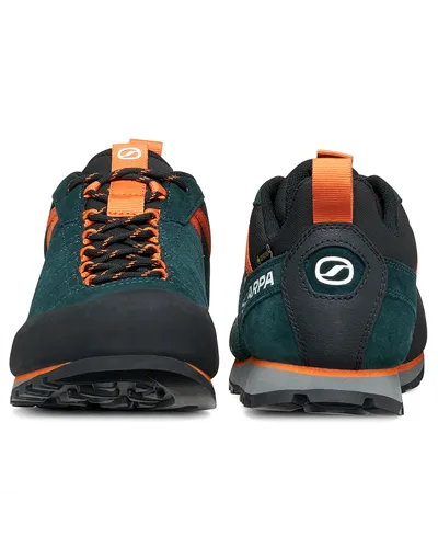 Scarpa Crux 2 GTX Gore-Tex Men's Approach Shoes, Petrol/Rust Orange