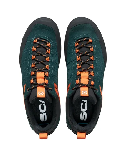 Scarpa Crux 2 GTX Gore-Tex Men's Approach Shoes, Petrol/Rust Orange