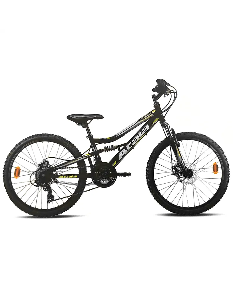 Atala Storm 24" MD Shimano Tourney 21V, Nero/Giallo Fluo