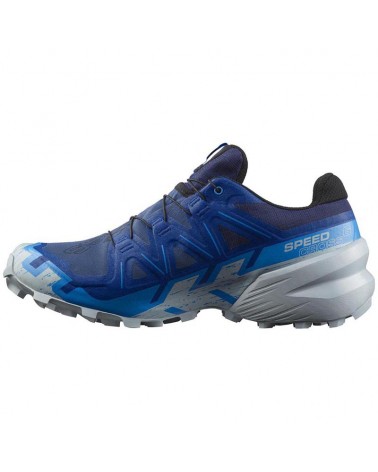 Salomon Speedcross 6 GTX Gore-Tex Men's Trail Running Shoes, Blue Print/Ibiza Blue/Quarry