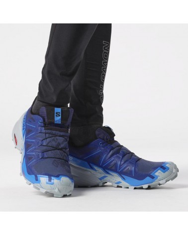 Salomon Speedcross 6 GTX Gore-Tex Men's Trail Running Shoes, Blue Print/Ibiza Blue/Quarry