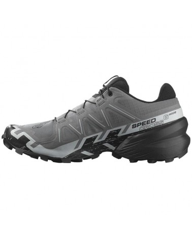 Salomon Speedcross 6 Wide Men's Trail Running Shoes, Quiet Shade/Black/Pearl Blue