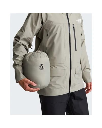 The North Face Summit Nuptse RDS Men's Hooded Down Jacket, Stone Slab/TNF Black