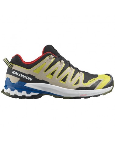 Salomon XA Pro 3D V9 GTX Gore-Tex Men's Trail Running Shoes, Black/Buttercup/Lapis Blue