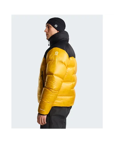 The North Face Summit Nuptse RDS Men's Hooded Down Jacket, Summit Gold/TNF Black