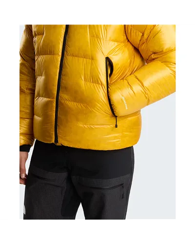 The North Face Summit Nuptse RDS Men's Hooded Down Jacket, Summit Gold/TNF Black