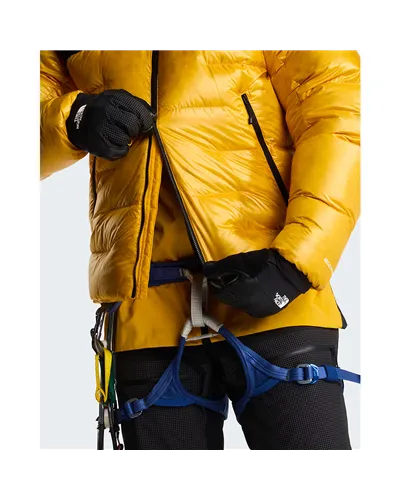 The North Face Summit Nuptse RDS Men's Hooded Down Jacket, Summit Gold/TNF Black