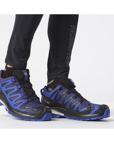 Salomon XA Pro 3D V9 GTX Gore-Tex Men's Trail Running Shoes, Blue Print/Surf the Web/Lapis Blue