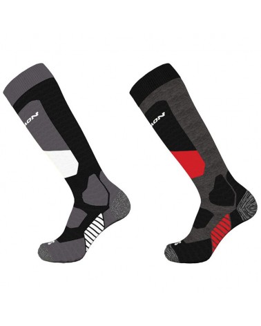 Salomon S/Access Unisex Socks, Black/Beluga (2 Pair Pack)
