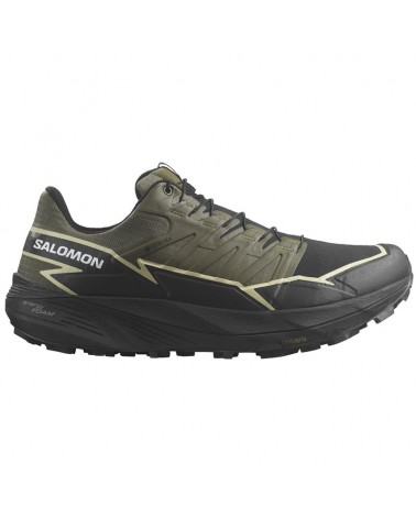Salomon Thundercross GTX Gore-Tex Men's Trail Running Shoes, Olive Night/Black/Alfalfa