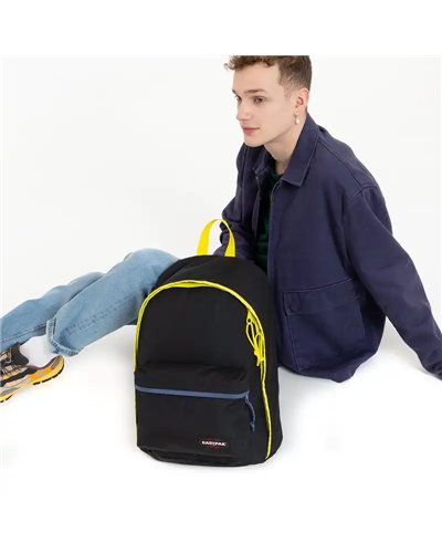 Eastpak Out Of Office Backpack 27 Liters Laptop 13.3", Kontrast Lime/Pilot