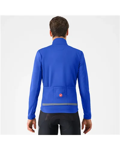 Castelli Estremo 2 Windstopper Giacca Antipioggia/Antivento Uomo, Bluette