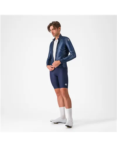 Castelli Aria Shell 2 Giacca Uomo Antivento Ripiegabile, Belgian Blue