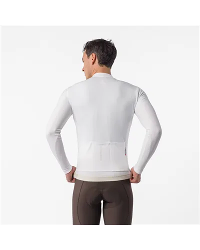 Castelli Espresso Thermal 2 Maglia Maniche Lunghe Full Zip Uomo, Ivory
