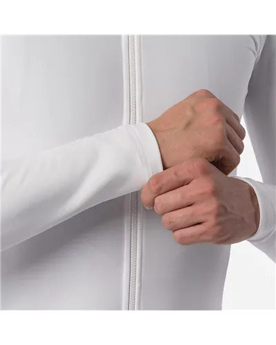 Castelli Espresso Thermal 2 Maglia Maniche Lunghe Full Zip Uomo, Ivory