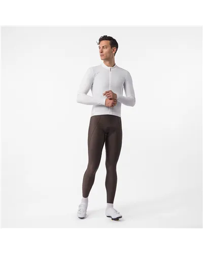 Castelli Espresso Thermal 2 Maglia Maniche Lunghe Full Zip Uomo, Ivory