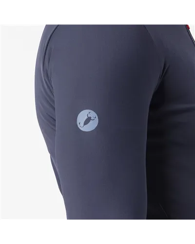 Castelli Espresso Thermal 2 Maglia Maniche Lunghe Full Zip Uomo, Twilight Blue