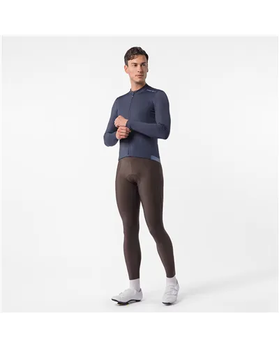 Castelli Espresso Thermal 2 Maglia Maniche Lunghe Full Zip Uomo, Twilight Blue