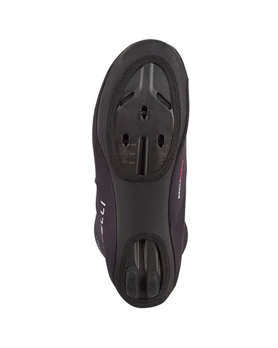 Castelli Estremo 2 Polartec AirCore Rosso Corsa Cycling Shoecover, Black