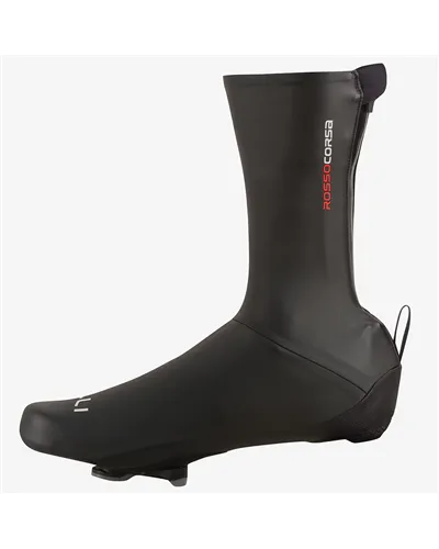 Castelli Aero Race 2 Rosso Corsa Waterproof/Windproof Cycling Shoecover, Black