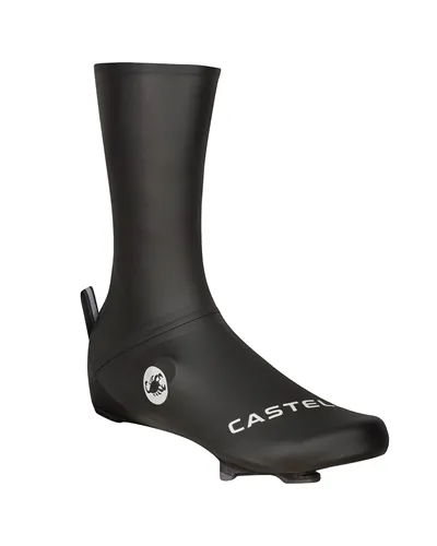Castelli Aero Race 2 Rosso Corsa Waterproof/Windproof Cycling Shoecover, Black