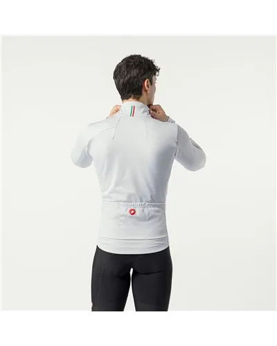 Castelli Ideale Windstopper Giacca Antivento Uomo, Silver Gray