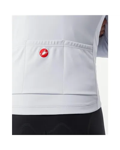 Castelli Ideale Windstopper Giacca Antivento Uomo, Silver Gray
