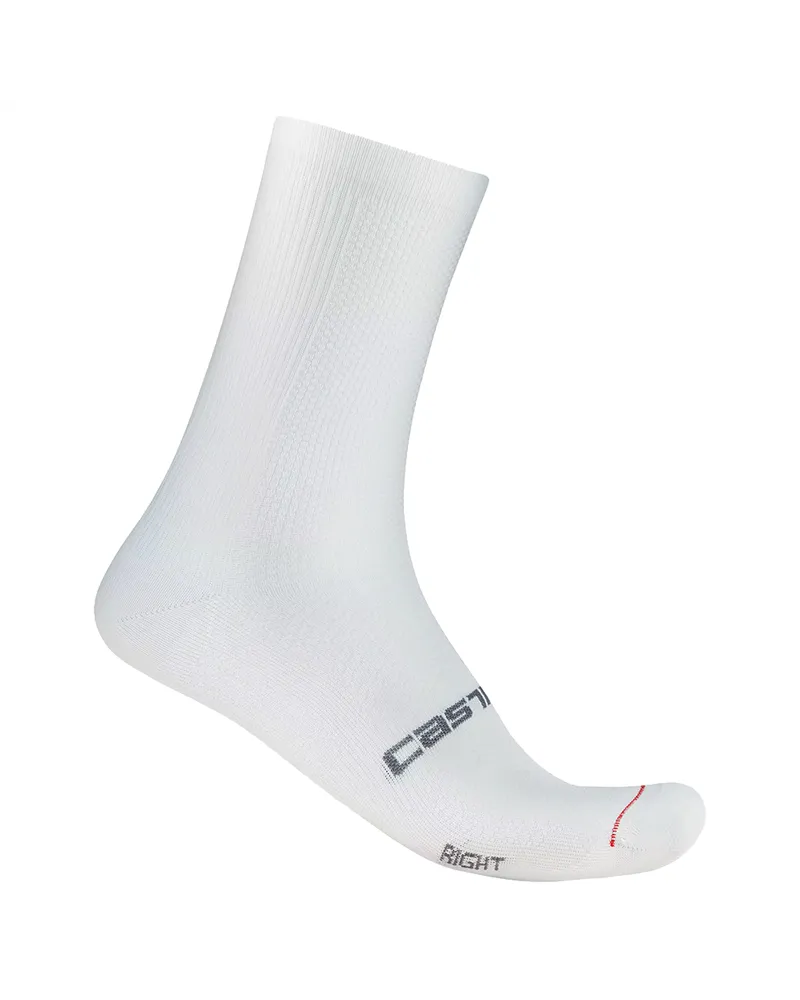 Castelli Espresso 18 Unisex Unisex Cycling Socks, White