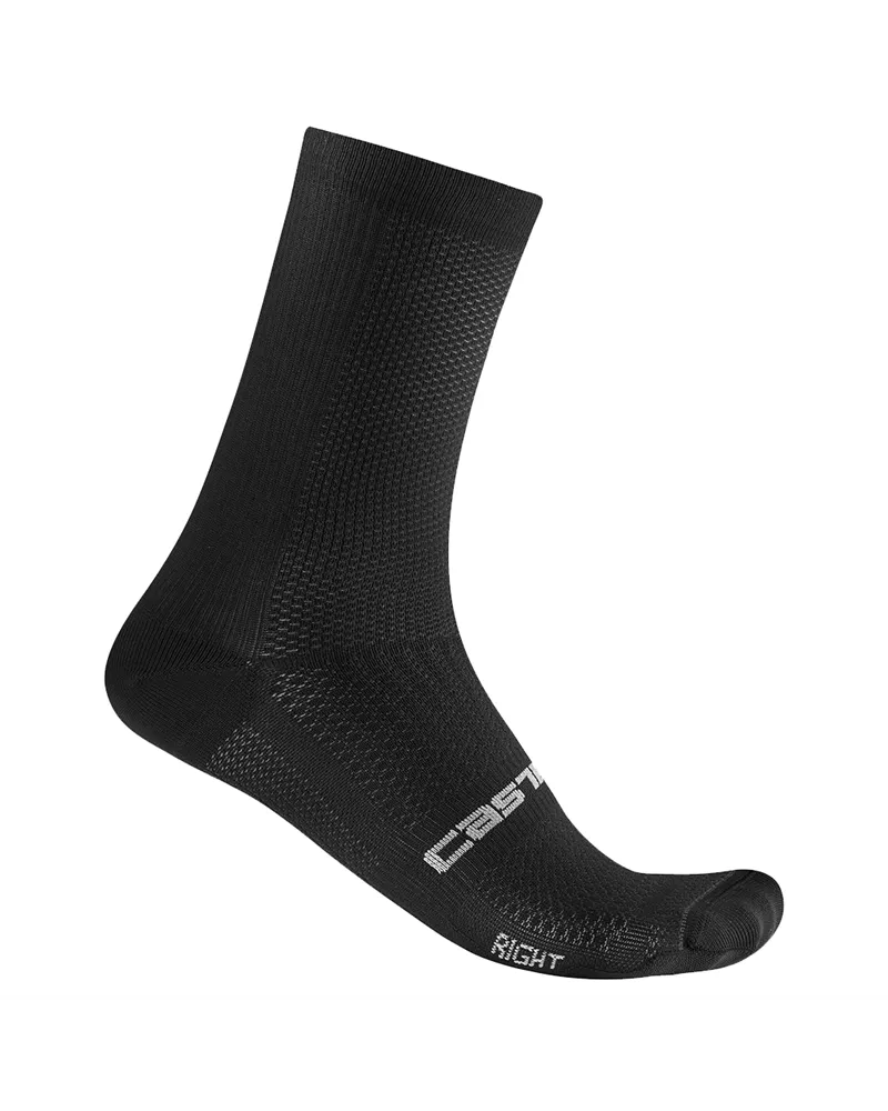 Castelli Espresso 18 Unisex Unisex Cycling Socks, Black