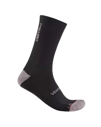 Castelli Venti Soft Merino Unisex Cycling Socks, Black