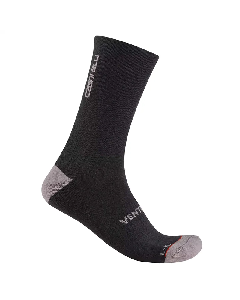 Castelli Venti Soft Merino Unisex Cycling Socks, Black