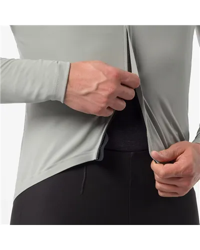 Castelli Perfetto Pro Rosso Corsa Polartec AirCore Giacca Antipioggia/Antivento Uomo, Shadow