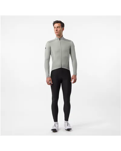 Castelli Perfetto Pro Rosso Corsa Polartec AirCore Giacca Antipioggia/Antivento Uomo, Shadow