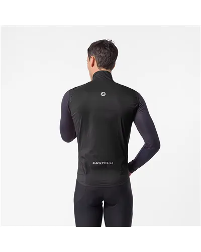 Castelli Transition Air Vest Gilet Ripiegabile Antipioggia/Antivento Uomo, Black