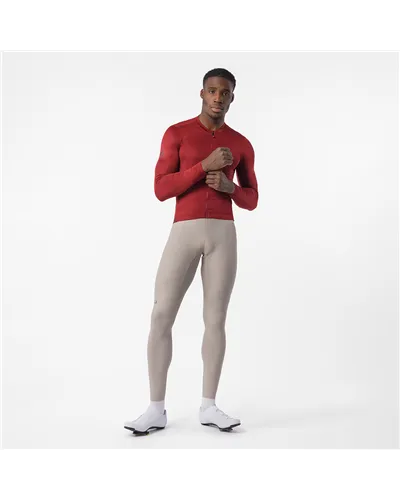 Castelli Espresso 2 Maglia Maniche Lunghe Full Zip Uomo, Garnet