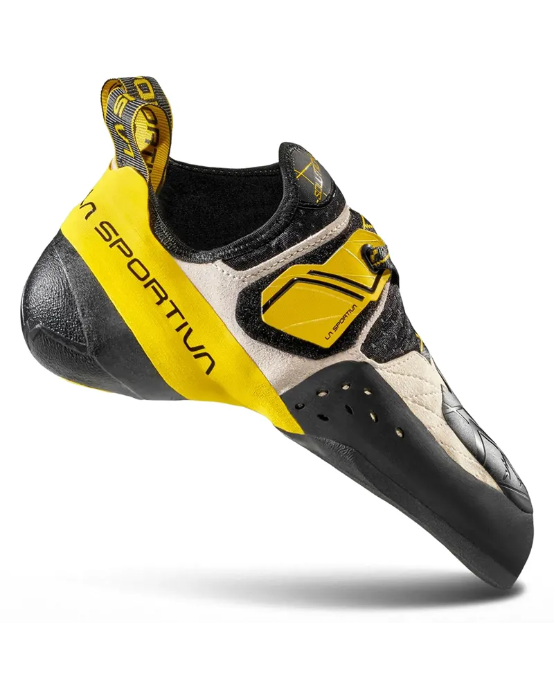 La Sportiva Solution Scarpette Arrampicata, Bianco/Giallo